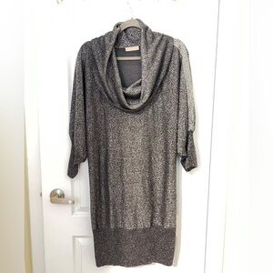 Black & Gray Metallic Dress